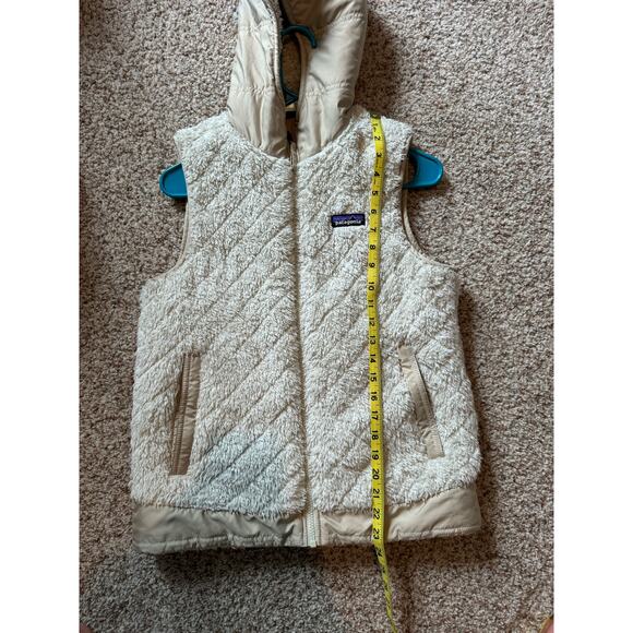 Patagonia Los Gatos reversable hooded vest, small, Sherpa fleece - Picture 8 of 15